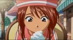  animated animated_gif coquelicot food ice_cream licking lowres sakura_taisen solo 