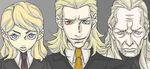  atlus blonde_hair blue_eyes formal green_eyes lucifer necktie shin_megami_tensei suit tie 