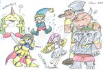  harpy_(puyopuyo) lagnus lagnus_the_brave minotaur minotauros momomo panotty puyopuyo zo-daimaoh 