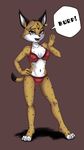  clothed clothing dialog dialogue feline female hawt icha-icha lynx mammal miyu miyu_lynx nintendo piercing skimpy solo star_fox swimsuit text tight_clothing video_games 