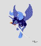  alicorn equine female feral friendship_is_magic horn horse lunar_apologist mammal my_little_pony plain_background pony princess_luna_(mlp) solo white_background winged_unicorn wings 