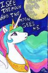  alicorn equine female feral friendship_is_magic horn horse mammal mare_in_the_moon moon my_little_pony pegacorn pony princess_celestia_(mlp) solo text willowanderer winged_unicorn wings 