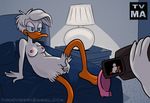  avian bird breasts daisy_duck disney female masturbation nipples pussy rule_34 solo tvma 