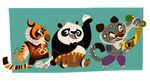  feline female flower galgard kung_fu_panda leopard male mammal master_tigress panda po scroll tai_lung the_hunchback_of_notre_dame tiger 