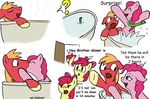  applebloom_(mlp) big_macintosh_(mlp) caluriri comic cub draft_horse english_text equine female feral friendship_is_magic fur group horse imminent_rape male mammal my_little_pony pink_fur pinkie_pie_(mlp) pinkie_pie_out_of_fucking_nowhere plain_background pony text white_background young 