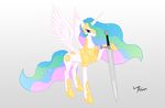  alicorn cutie_mark equine female feral friendship_is_magic horn horse lunar_apologist mammal my_little_pony plain_background pony princess princess_celestia_(mlp) royalty solo white_background winged_unicorn wings 
