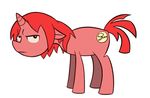  cutie_mark demon equine feral hair horn horse lazarus_(underling) long_hair looking_at_viewer male mammal mushroom_cloud my_little_pony plain_background ponification pony red red_eyes red_hair short_hair solo underling unicorn unknown_artist webcomic white_background 