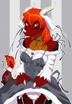 dragon dress female horn horns maid maid_uniform mirapony panties scalie solo underwear 
