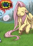  dialog english_text equine eyes_closed female feral fluttershy_(mlp) friendship_is_magic fur grass hair lilithnanhart long_hair mammal my_little_pony pegasus pink_hair rainbow_dash_(mlp) text wings yay yellow_fur 