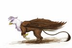  cosmicunicorn female feral friendship_is_magic gilda_(mlp) gryphon my_little_pony plain_background solo white_background wings 