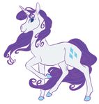  cutie_mark equine female feral friendship_is_magic horn horse mammal my_little_pony off_model plain_background rarity_(mlp) solo unicorn unknown_artist white_background 