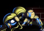  ass_up ball_gag bdsm blonde_hair bondage bound butt costume empowered equine female feral fur gag hair horse kloudmutt mammal masked my_little_pony ponification pony raised_tail rope saliva simple_background solo white_eyes yellow_fur 