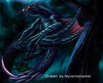  cazzooooo dragon monster_hunter nargacuga red_eyes scalie solo sto unknown_artist video_games wings wyvernsmasher 
