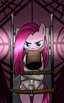  clarise equine fava_beans feed_bag female friendship_is_magic fur hannibal_lecter hannibal_the_cannibal horse madmax mammal my_little_pony parody pink_fur pinkamena_(mlp) pinkie_pie_(mlp) pony ponybbalism psycho solo straitjacket 