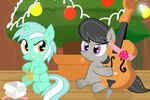  cello christmas cub equine female feral friendship_is_magic gift hair harp holidays horn horse long_hair lyra_(mlp) lyra_heartstrings_(mlp) mammal musical_instrument my_little_pony octavia_(mlp) pony short_hair shutterflye unicorn xmas young 