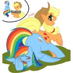  animated applejack_(mlp) ass_to_ass blush dildo double_dildo equine female feral friendship_is_magic gif hooves horse horsecock lesbian my_little_pony pegasus penetration penis pony rainbow_dash_(mlp) sex_toy wings zajice 