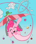  cake cupcake equine female feral food friendship_is_magic fur glider gummy_(mlp) hang_glider horse mammal my_little_pony nullh pet pink_fur pinkie_pie_(mlp) pony reptile scalie sonic_rainboom 