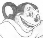  creepy greyscale grin half-closed_eyes headshot_portrait looking_at_viewer male mammal meme mighty_mouse monochrome mouse nightmare_fuel pencil_(art) portrait rape_face rape_rodent rodent round_ears smile solo traditional_media trollface unknown_artist 