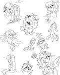  alicorn cutie_mark derpy_hooves_(mlp) english_text equine female feral friendship_is_magic horn horse mammal moon_pie my_little_pony pegacorn pegasus plain_background pony princess_luna_(mlp) rarity_(mlp) text twilight_sparkle_(mlp) unicorn unknown_pony white_background winged_unicorn wings 