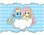  cloud cute equine female feral fluttershy_(mlp) friendship_is_magic horse madmax mammal my_little_pony pegasus pony rainbow_dash_(mlp) wings 