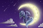  alicorn cloud clouds cutie_mark equine female feral friendship_is_magic horn horse mammal moon my_little_pony night pegacorn pony princess_luna_(mlp) solo stars unknown_artist winged_unicorn wings 