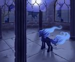  equine female feral friendship_is_magic horn kawaii_pie_pie mammal moon my_little_pony night nightmare_moon_(mlp) pegacorn princess_luna_(mlp) ruins solo winged_unicorn wings 