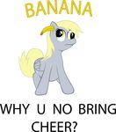  alpha_channel amber_eyes banana banana_phone blonde_hair derp derpy_hooves_(mlp) equine female filiecs friendship_is_magic fruit hair my_little_pony pegasus 