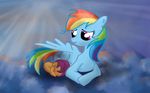 blue_fur cloud clouds cub equine female feral friendship_is_magic fur mammal my_little_pony pegasus rainbow_dash_(mlp) scootaloo_(mlp) scootalove sleeping unknown_artist wallpaper widescreen wings young 