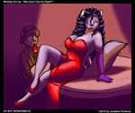  big_breasts breasts jonathan_ponivak peter peter_and_company red_dress whitney 