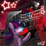  equine eyewear female feral friendship_is_magic goggles group horn horse mammal my_little_pony party pony rave twilight_sparkle_(mlp) unicorn vinyl_scratch_(mlp) 