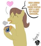  caramel caramel_(candy) caramel_(mlp) cup equine feral friendship_is_magic horse male mammal my_little_pony pony solo taryns_gate 