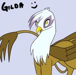  female feral friendship_is_magic gilda_(mlp) gryphon my_little_pony plain_background solo tail unknown_artist white_background wings 