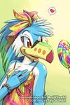  &lt;3 anjilayoshi anjilyoshi anzen aun61 avian beak candy female lollipop rainbow solo toucan 