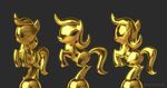  equine female friendship_is_magic gold horse karol_pawlinski mammal model my_little_pony pony raytraced shadowsquirrel trophy 