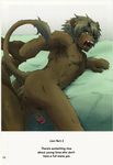  anal anal_penetration anthro balls blush butt chest_tuft comic cum cum_in_ass cum_inside cumshot erection fangs feline from_behind fur gay green_eyes lion looking_at_viewer looking_back lying m_(artist) male mammal muscles nipples on_side open_mouth orgasm pecs penetration penis raised_tail tail_tuft toned tuft 