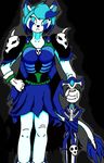  armor blue_eyes blue_hair cape caraline death death_knight dreamtale feline hair knight mammal skirt skull skulls sword undead video_games warcraft weapon world_of_warcraft wow 