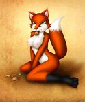  canine crumbs female fox gingerbread_man green_eyes mammal nude solo vore whitmaverick 