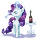  alpha_channel beverage bottle confound_these_ponies drinking equine eyes_closed eyeshadow female feral friendship_is_magic glass grape_juice hair head_turned horn horse long_hair magic makeup mammal metalpandora my_little_pony plain_background pony purple_hair rarity_(mlp) short_hair solo standing table telekinesis transparent_background unicorn white_body wine 
