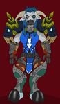  blue_hair bovine caraline death death_knight dreamtale hair hooves knight mammal solo tauren undead video_games warcraft world_of_warcraft 