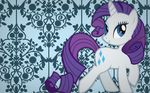  cutie_mark equine eyeshadow female feral friendship_is_magic fur horn makeup mammal my_little_pony rarity_(mlp) solo unicorn unknown_artist wallpaper white_fur widescreen 