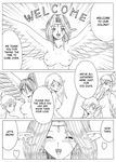  black_and_white breasts female harpy monochrome monster monster_girl pointy_ears unknown_artist wings 