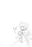  ahoge alternate_costume comic doujinshi greyscale highres monochrome morino_hon shanghai_doll solo touhou translated 