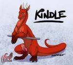  blush canine claws color crouching digitigrade dragon ears erection exposed feral free_content frisky_ferals green_eyes hindpaw horn horns kindle logo looking_at_viewer male nude paws penis presenting red_dragon saliva scalie sefeiren silhouette sketch solo spread_legs spreading tail tongue 