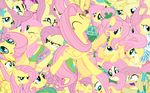  cute equine female feral fluttershy_(mlp) friendship_is_magic hair horse mammal my_little_pony pegasus pink_hair pony unknown_artist wallpaper wings 
