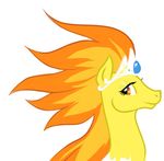  female friendship_is_magic horse majestic mammal my_little_pony plain_background pony princess royalty smile solo spitfire_(mlp) unknown_artist white_background wonderbolts_(mlp) 