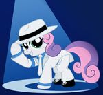  cub cute equine female feral friendship_is_magic horse mammal michael_jackson my_little_pony pony solo sweetie_belle_(mlp) tranquilmind unicorn young 