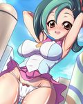  artist_request blush breasts cameltoe cleavage erect_nipples highres kinokoutarou mizuki_kotori_(yugioh_zexal) mizuki_kotori_(yuu-gi-ou_zexal) panties school_uniform smile underwear yu-gi-oh! yugioh_zexal yuu-gi-ou_zexal 