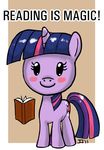  cute equine female feral friendship_is_magic horn john_joseco literacy magic mammal my_little_pony reading solo twilight_sparkle_(mlp) unicorn 