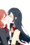  2girls blue_hair kiss long_hair love_live! love_live!_school_idol_festival multiple_girls perfect_dream_project uehara_ayumu yuri yuuki_setsuna 