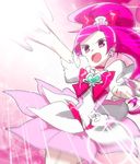  abe_(f!mixture) bad_id bad_pixiv_id blue_eyes bow bowtie choker cure_blossom hanasaki_tsubomi heart heartcatch_precure! light long_hair magical_girl open_mouth pink pink_bow pink_choker pink_neckwear precure purple_hair solo 